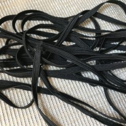 Élastique noir 5mm souple pour masques