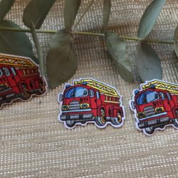 Motif - Camion de pompiers à grande échelle