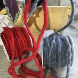Cordon - Rouge ou gris pour décor et création