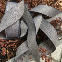 Tresse - Bleu gris jean's et fil doré
