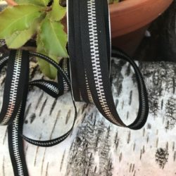 Galon - Fermeture à glissière maille argent