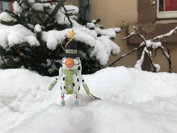 Décor de Noël - Krinkles "André chien des neiges"
