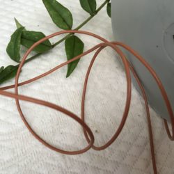 Cordon en cuir couleur terra cota